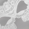 Маска нитяная Eromantica Marquise, текстиль, белая, 17,5 см