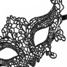 Маска нитяная Eromantica Empress, текстиль, черная, 22 см