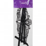 Маска нитяная узкая Eromantica Lady, текстиль, черная, 24,5 см