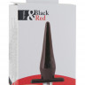 Анальная втулка Black & Red by TOYFA с вибрацией, влагостойкая, TPE, чёрная, 12,7 см, Ø 3 см
