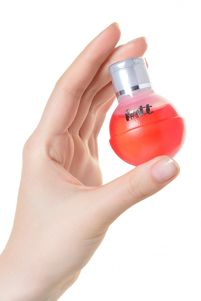 Массажное масло для поцелуев INTT FRUIT SEXY Raspberry с разогревающим эффектом и ароматом малины, 4