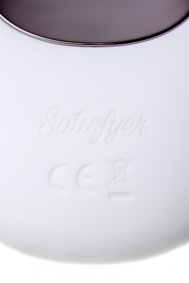 Вибромассажер Satisfyer Layon 5, White temptation, силикон, белый, 9,2 см