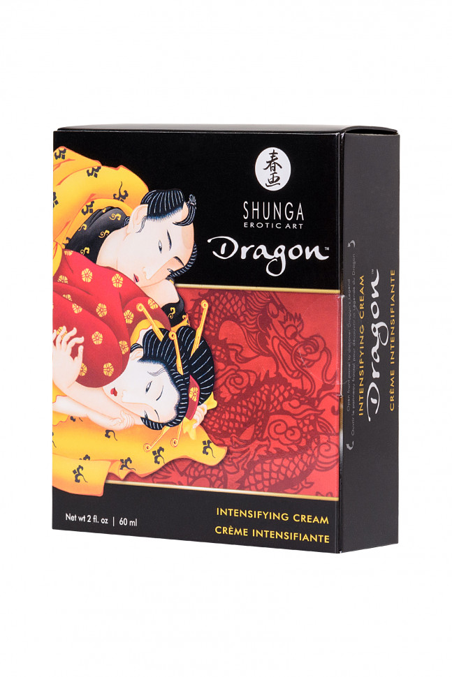 Интимный крем-лубрикант для мужчин Shunga «Дракон» (Dragon), эффект «ледяного огня», 60 мл