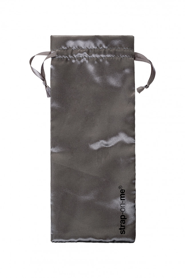 Ремневой нереалистичный семяизвергающий страпон Strap-on-me, L, силикон, черный, 19,6 см