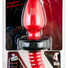Анальная вибровтулка Black & Red by TOYFA для фистинга, водонепроницаемая, силикон, красная, 22 см, Ø 5,6 см