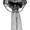 Эротические трусики Erolanta Lingerie Collection из стрейч-сетки с бантом, черные (54-56)