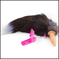 Анальная вибропробка с хвостом &quot;Silver Fox&quot; 47016