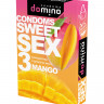 Презервативы Luxe DOMINO  SWEETSEX, манго  №3  , 18 см
