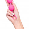 Вагинальные шарики Eromantica Lotus, силикон, розовые, 17 см
