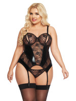 Костюм-сетка и стринги Candy Girl Baby черные, 2XL