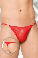 Стринги мужские wetlook SoftLine Collection, красный, S/L