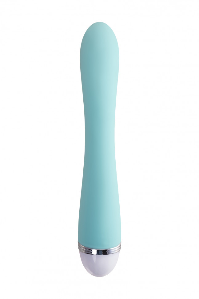 Вибратор с клиторальным стимулятором Flovetta by Toyfa Iris, силикон, голубой, 22 см