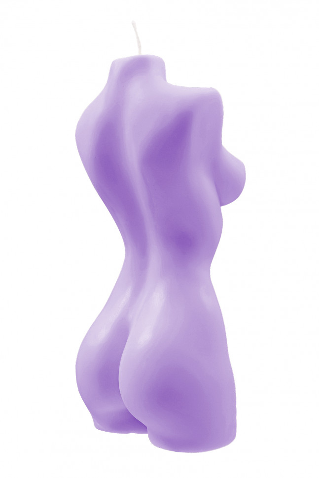 Интерьерная свеча Pecado BDSM «женский торс» фиолетовая, 850 гр.
