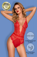 Боди Candy Girl Poppy красное, OS