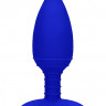 Анальный стимулятор Heating Anal Butt Plug Glow Blue SH-ELE015BLU