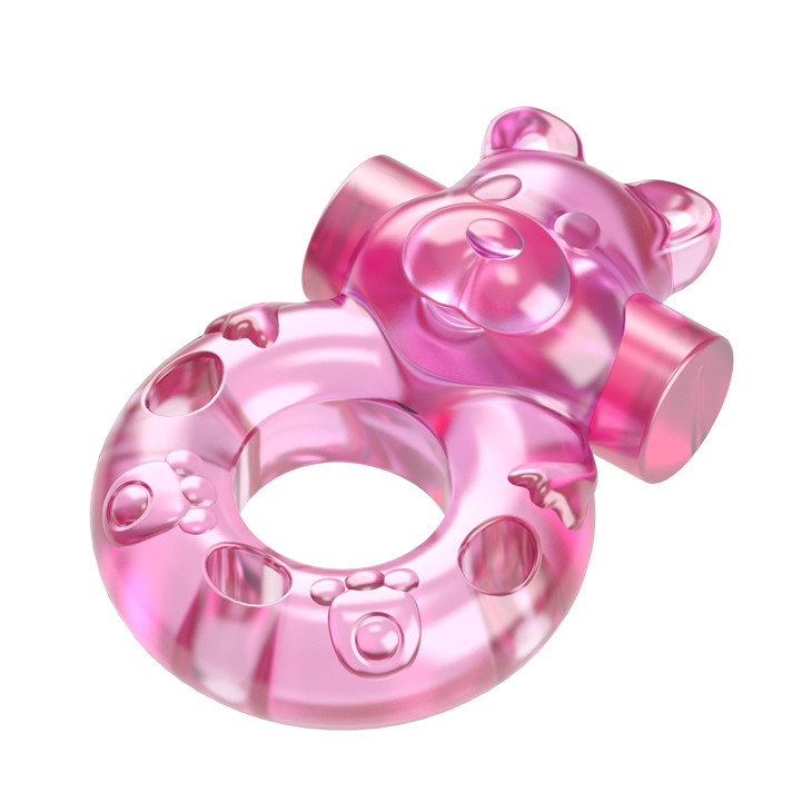 Эрекционное виброкольцо Pink bear BI-010083A