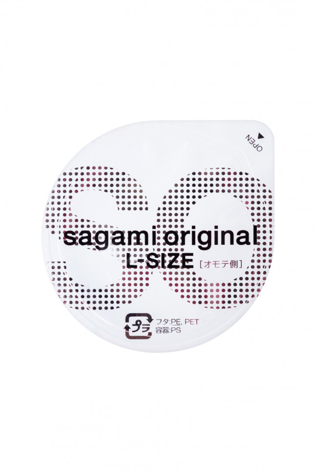 Презервативы Sagami, original 0.02, L-size, гладкие, 19 см, 5,8 см, 10 шт.