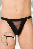 Стринги мужские с треугольной вставкой SoftLine Collection, чёрный, S/L