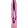 Розовый глянцевый пластиковый вибратор (14*2,5 см) 3313-04