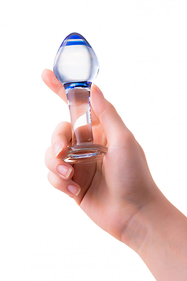Анальная втулка Sexus Glass, стекло, прозрачная, 11,5 см, Ø 4 см