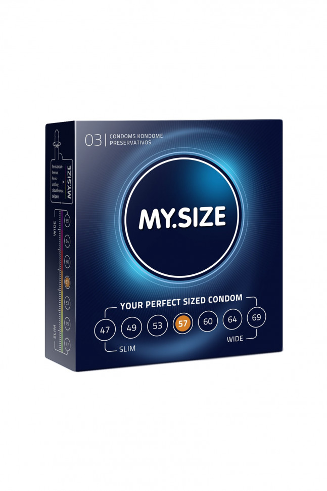 Презервативы  "MY.SIZE" №3 размер 57 (ширина 57mm)