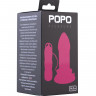 Анальная втулка TOYFA POPO Pleasure с вибрацией, TPR, розовая, 13,6 см