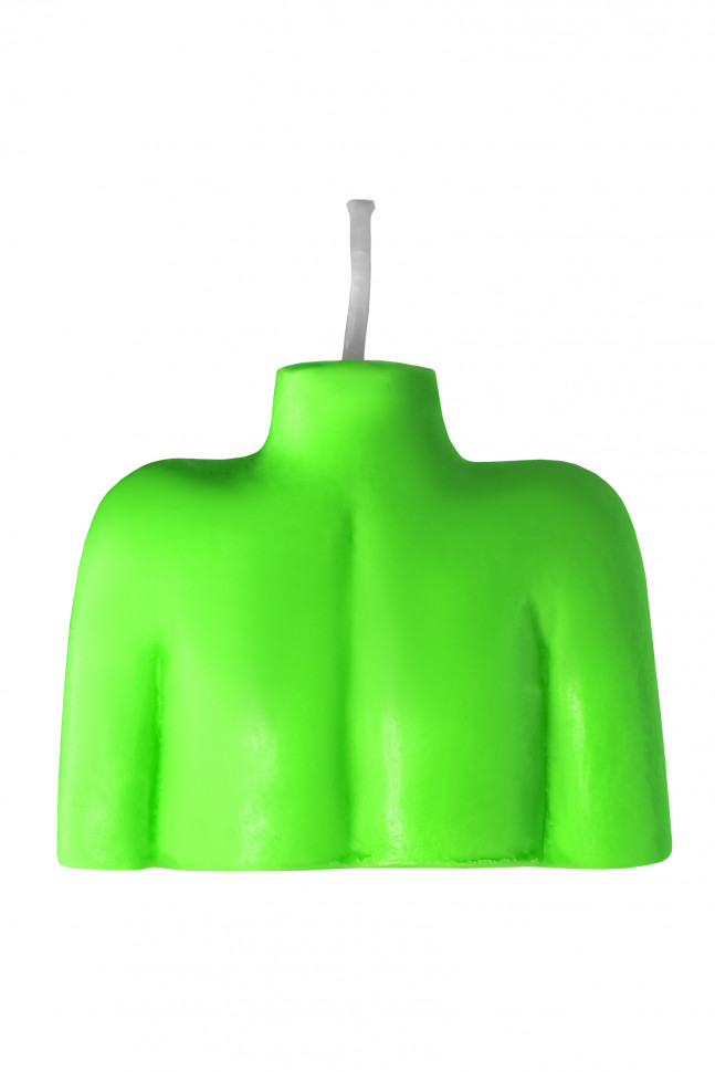 Свеча Pecado BDSM «Женский силуэт», зеленая, гр. 49