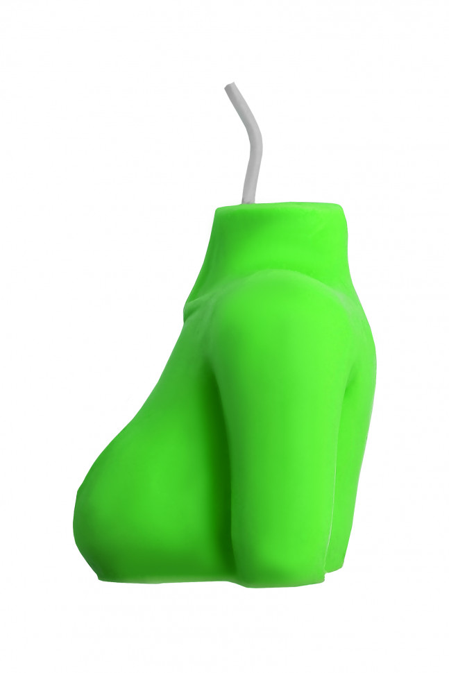 Свеча Pecado BDSM «Женский силуэт», зеленая, гр. 49