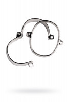 Наручники широкие, TOYFA Metal, серебристые