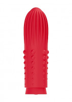Вибропулька Turbo Rechargeable Bullet Lush Red SH-ELE011RED