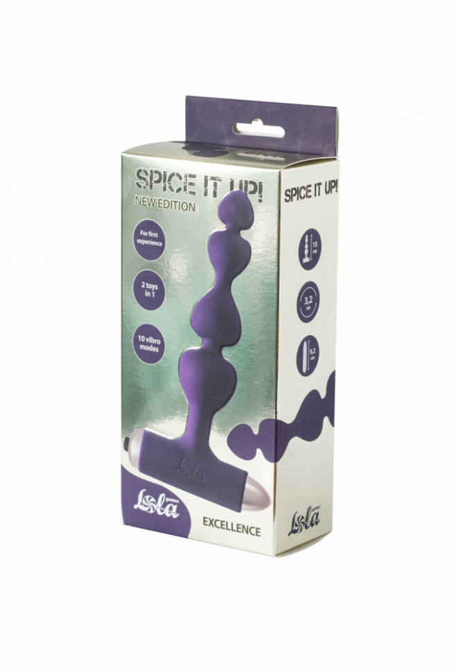 Анальная пробка с вибрацией Spice it up New Edition Excellence Ultraviolet 8016-04lola