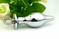 Пробка металл серебро с кольцом 10,4х4,5см47421-2MM