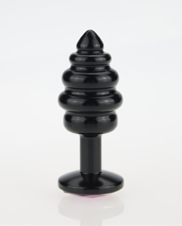 Пробка металл 7,3х2,9см фигурная черная зеленый страз 47427-6MM