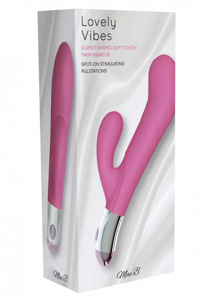 Вибратор LOVELY VIBES G-SPOT TWIN PINK 10623LV