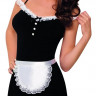 Костюм горничной SoftLine Collection Jane (платье, передник и головной убор), черный, S/M