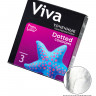 Презервативы VIVA Точечные 3 шт, латекс, 18,5 см