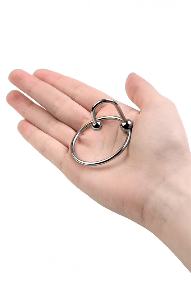 Кольцо на пенис,TOYFA Metal, серебристое