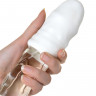 Мастурбатор нереалистичный, Pucchi Shower, MensMax, TPE, белый, 6,5 см