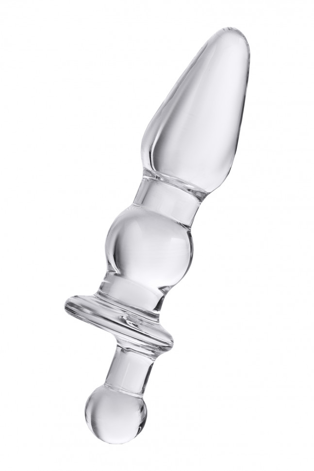 Анальная втулка Sexus Glass, стекло, прозрачная, 17 см, Ø 3,5 см