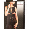 Комбинация Erolanta Lingerie Collection с открытой грудью, черная (54-56)
