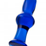 Анальная втулка Sexus Glass, стекло, синяя, 13,5 см, Ø 4,5 см