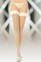 Чулки-сетка (c силик. полосками) SoftLine Collection, черный, XXXL