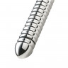 Электростимулятор фаллоимитатор Mystim Groovey George, хирургическая сталь, серебристый, 20 см