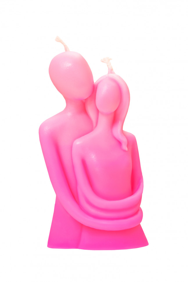 Свеча интерьерная Штучки-Дрючки "Пара", розовый, 95г