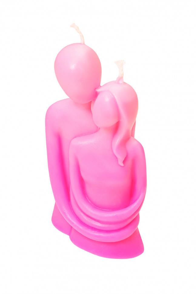 Свеча интерьерная Штучки-Дрючки "Пара", розовый, 95г
