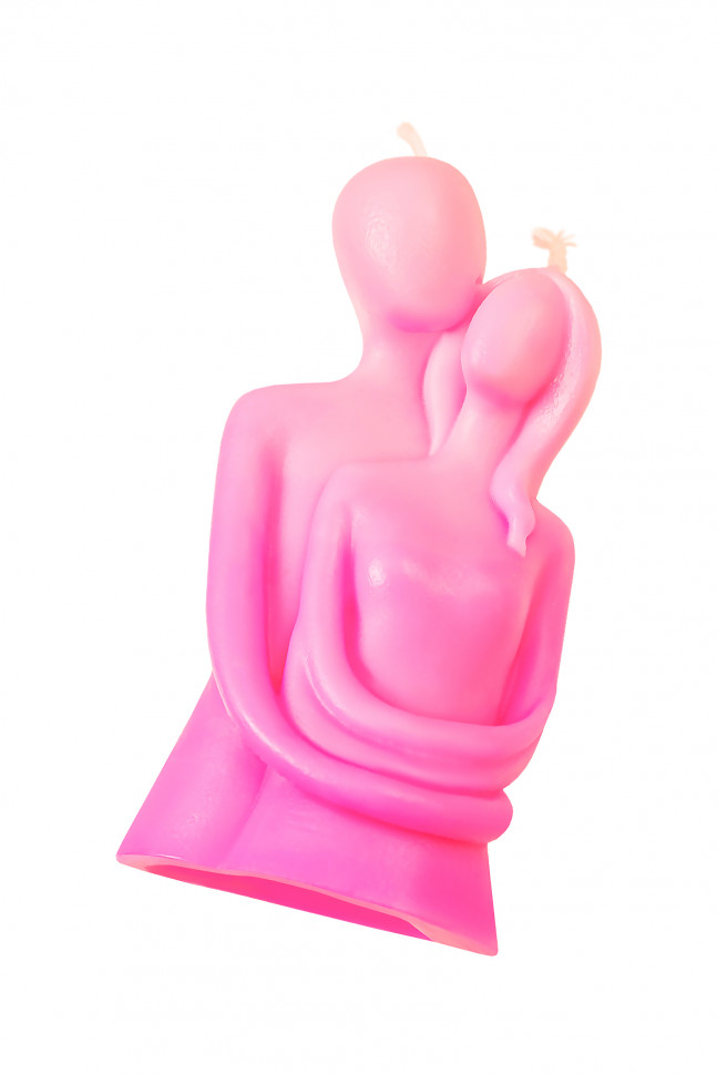 Свеча интерьерная Штучки-Дрючки "Пара", розовый, 95г