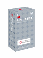 Презервативы Unilatex Dotted 12+3 шт в подарок 3020Un