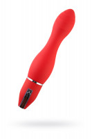 Анальный стимулятор Black &amp; Red by TOYFA, 10 режимов вибрации, водонепроницаемый, силикон, красный, 28 см, Ø 5,4 см