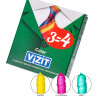 Презервативы VIZIT Color Цветные ароматизированные 3 шт, латекс, 18 см