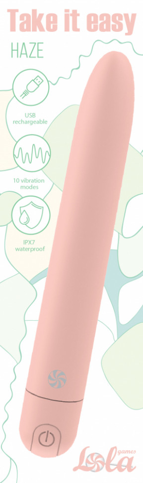 Перезаряжаемый вибратор Take it easy Haze Peach 9025-01lola